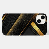 エレガントな黒と金の抽象的な背景 Case-Mate iPhoneケース (裏面 (横))