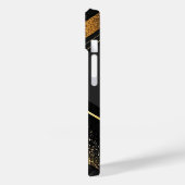 エレガントな黒と金の抽象的な背景 Case-Mate iPhoneケース (裏面 / 左)