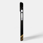 エレガントな黒と金の抽象的な背景 Case-Mate iPhoneケース (裏面 / 左)