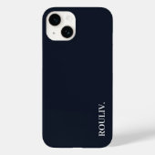 エレガントな黒に近いミニマリストROULIV Case-Mate iPhoneケース (裏面)