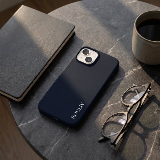 エレガントな黒に近いミニマリストROULIV Case-Mate iPhoneケース