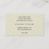 エレガントな黒は名刺をスクロールします 名刺 (裏面)