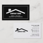 エレガントな黒及び金ゴールドの専門の不動産 名刺 (正面/裏面)