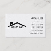 エレガントな黒及び金ゴールドの専門の不動産 名刺 (裏面)