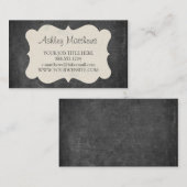 エレガントな黒板の名刺 名刺 (正面/裏面)