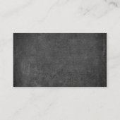 エレガントな黒板の名刺 名刺 (裏面)