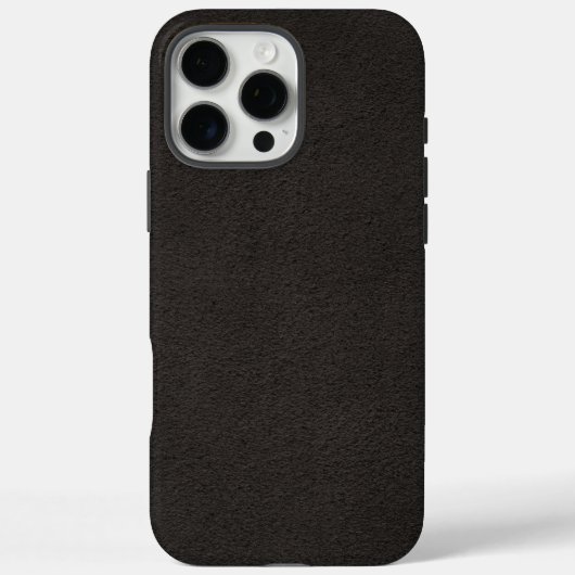 エレガントな黒革 Case-Mate iPhoneケース (裏面)