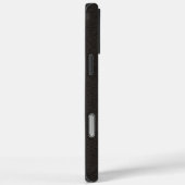 エレガントな黒革 Case-Mate iPhoneケース (裏面 / 右)