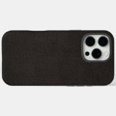 エレガントな黒革 Case-Mate iPhoneケース (裏面 (横))