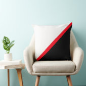 エレガントな黒 赤 白 クッション (椅子)