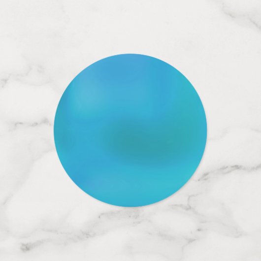 エレガントな10周年記念ゴールド＆ターコイズ コンフェッティ (スモール正面)