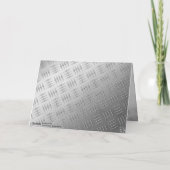 エレガントな11周年スチールウェディングアニバーサリーのお祝い サンキューカード (裏面)