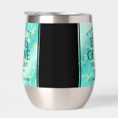 エレガントな11周年ターコイズ色の結婚記念日 (右面)