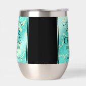 エレガントな11周年ターコイズ色の結婚記念日 (左面)