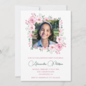 エレガントな11歳の誕生日招待状 フォト ボーホー 招待状 (正面)