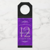 エレガントな12周年 シルク結婚記念日 お祝い ボトルネックタグ (裏面)