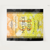 エレガントな13周年シトリン結婚記念日 タペストリー (正面(横))