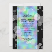 エレガントな14周年オパール結婚記念日祝賀会 招待状 (裏面)