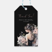 エレガントな18歳の誕生日お礼 ギフトタグ (裏面)