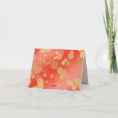 エレガントな2周年または29周年 ガーネット 結婚記念日 サンキューカード (裏面)