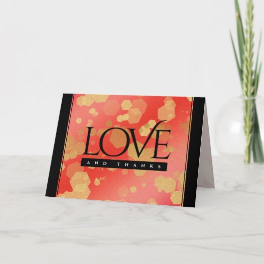 エレガントな2周年または29周年 ガーネット 結婚記念日 サンキューカード (正面)