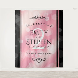 エレガントな2周年 ローズクォーツ 結婚記念日 タペストリー