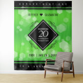 エレガントな20周年 エメラルド ウェディング アニバーサリー タペストリー (インサイチュ)