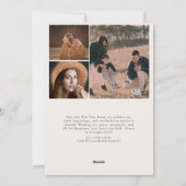 エレガントな2025年ニューハッピーアークフォトユニーク シーズンカード (裏面)