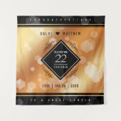 エレガントな22周年銅婚式記念 タペストリー (正面)