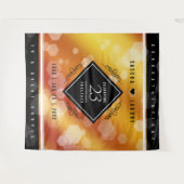 エレガントな23周年インペリアル トパーズ 結婚記念日 タペストリー (正面(横))