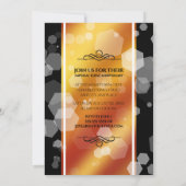 エレガントな23周年 インプリアル トパーズ 結婚記念日 招待状 (裏面)