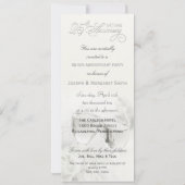 エレガントな25周年結婚記念日パーティー招待状 招待状 (裏面)