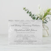 エレガントな25周年結婚記念日 招待状 (スタンド正面)