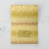 エレガントな27周年音楽ウェディングアニバーサリーセレブレーション サンキューカード (内部)