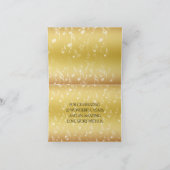 エレガントな27周年音楽ウェディングアニバーサリーセレブレーション サンキューカード (内部)