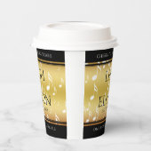 エレガントな27周年音楽ウェディングアニバーサリーセレブレーション 紙コップ (左)