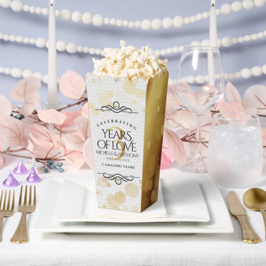 エレガントな3年目のレザー結婚記念日 フェイバーボックス (ウェディング)