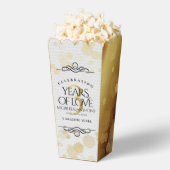 エレガントな3年目のレザー結婚記念日 フェイバーボックス (はじけた状態)