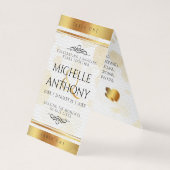 エレガントな3年目の革の結婚記念日お祝い (裏面)