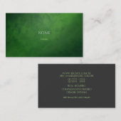 エレガントな3緑 名刺 (正面/裏面)