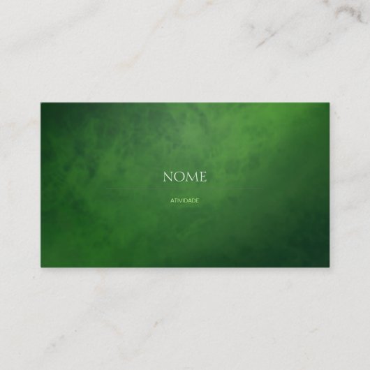 エレガントな3緑 名刺 (正面)