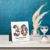 エレガントな30周年記念写真コラージュ オーダーメイド グリーティング フォトプラーク (インサイチュ)