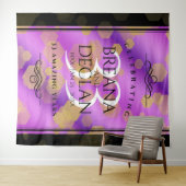 エレガントな33周年アメシスト結婚記念日 タペストリー (インサイチュ(横))