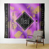 エレガントな33周年アメシスト結婚記念日 タペストリー (インサイチュ(横))