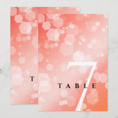 エレガントな35周年珊瑚婚式記念日 招待状 (正面/裏面)