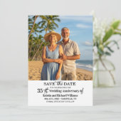 エレガントな35周年結婚記念日の写真 セーブザデート (スタンド正面)