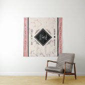 エレガントな37周年アラバスター結婚記念日 タペストリー (インサイチュ(横))