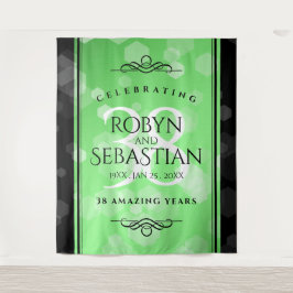 エレガントな38周年 エメラルド ウェディング アニバーサリー タペストリー