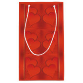 エレガントな3Dハート スモールペーパーバッグ (裏面)