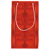 エレガントな3Dハート スモールペーパーバッグ (正面)